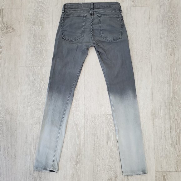 Rag & Bone Women The Dre Gray Washed Jeans - Picture 5 of 6